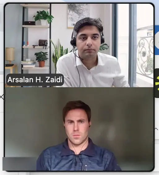 One-on-one sales coaching video call